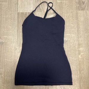 navy blue lululemon tank top